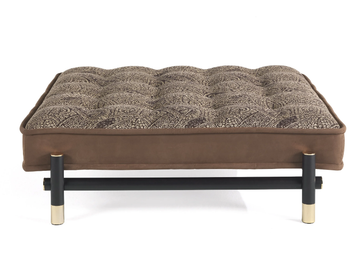 WOODSTOCK - Tufted upholstered fabric pouf by ETRO Home Interiors - view 2